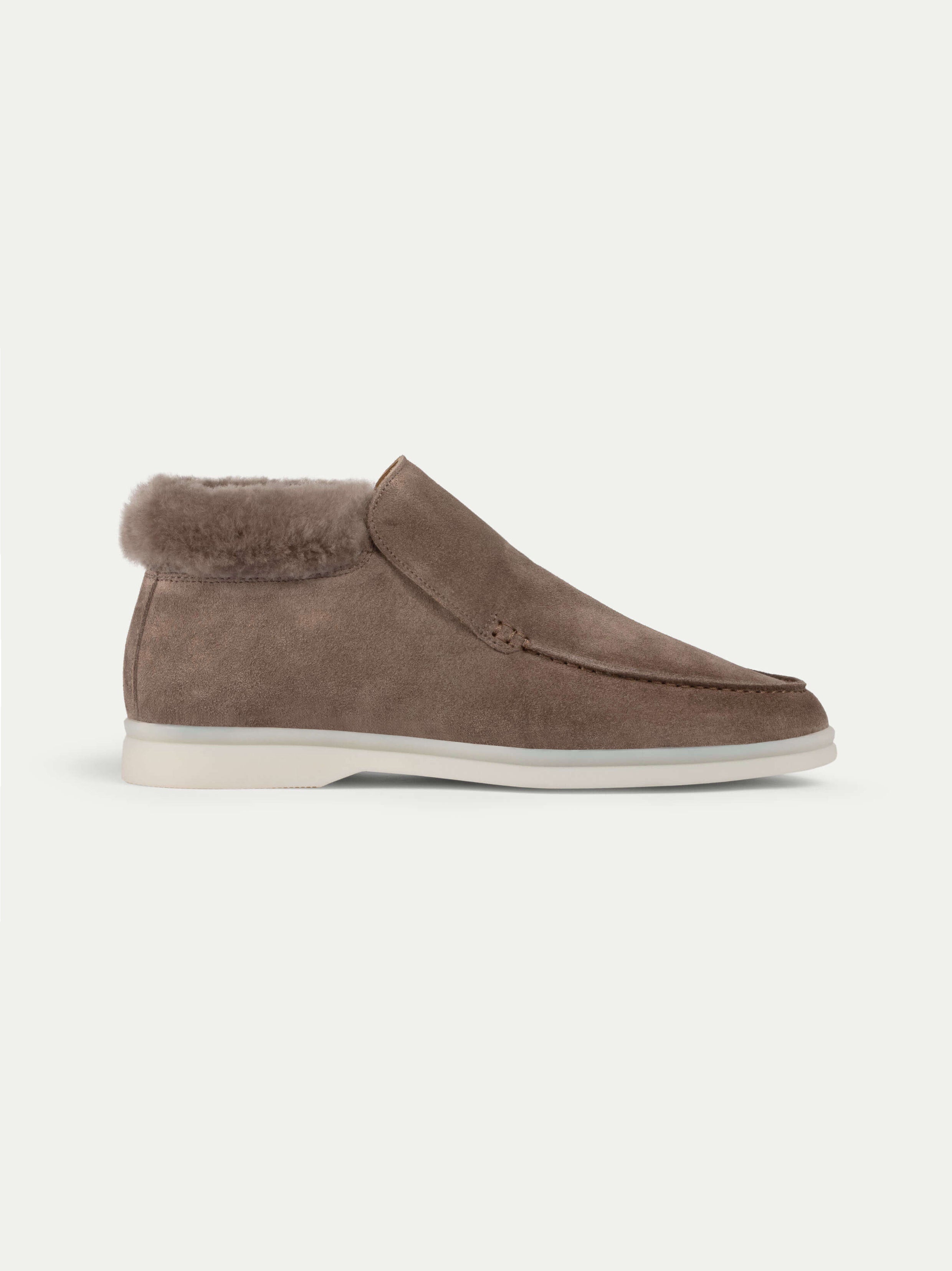 Lady Ash Grey City Loafer Fur – Positano Life