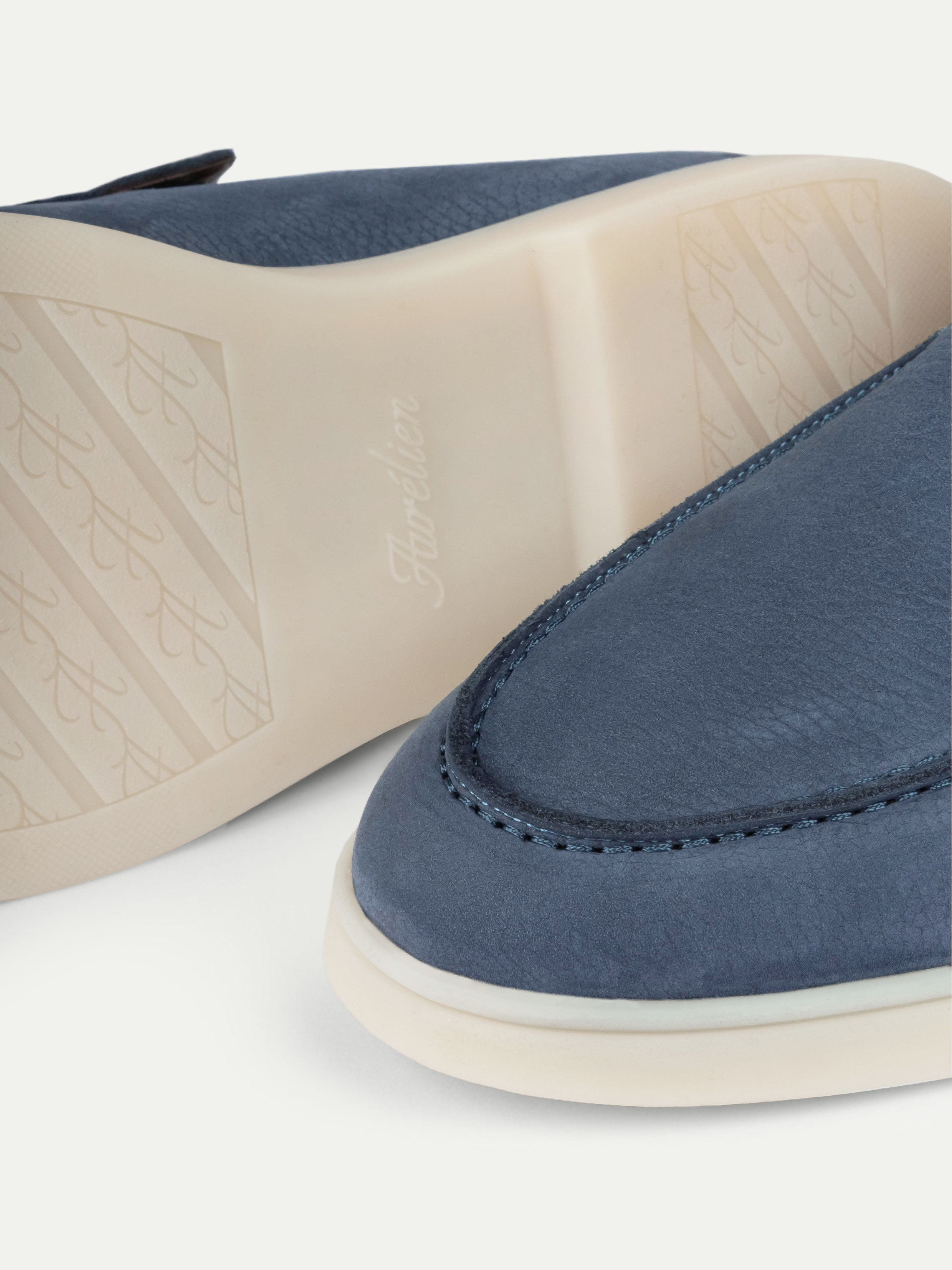 Steel Blue Nubuck Winter City Loafer – Positano Life