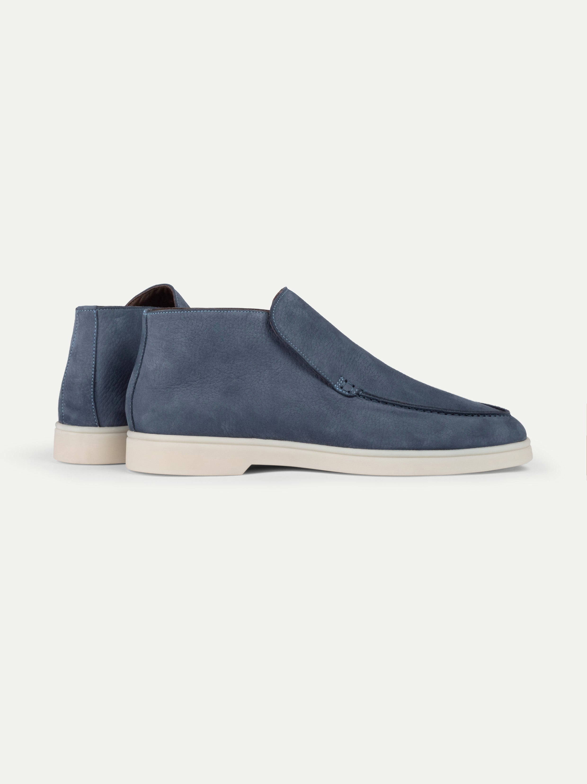 Steel Blue Nubuck Winter City Loafer – Positano Life