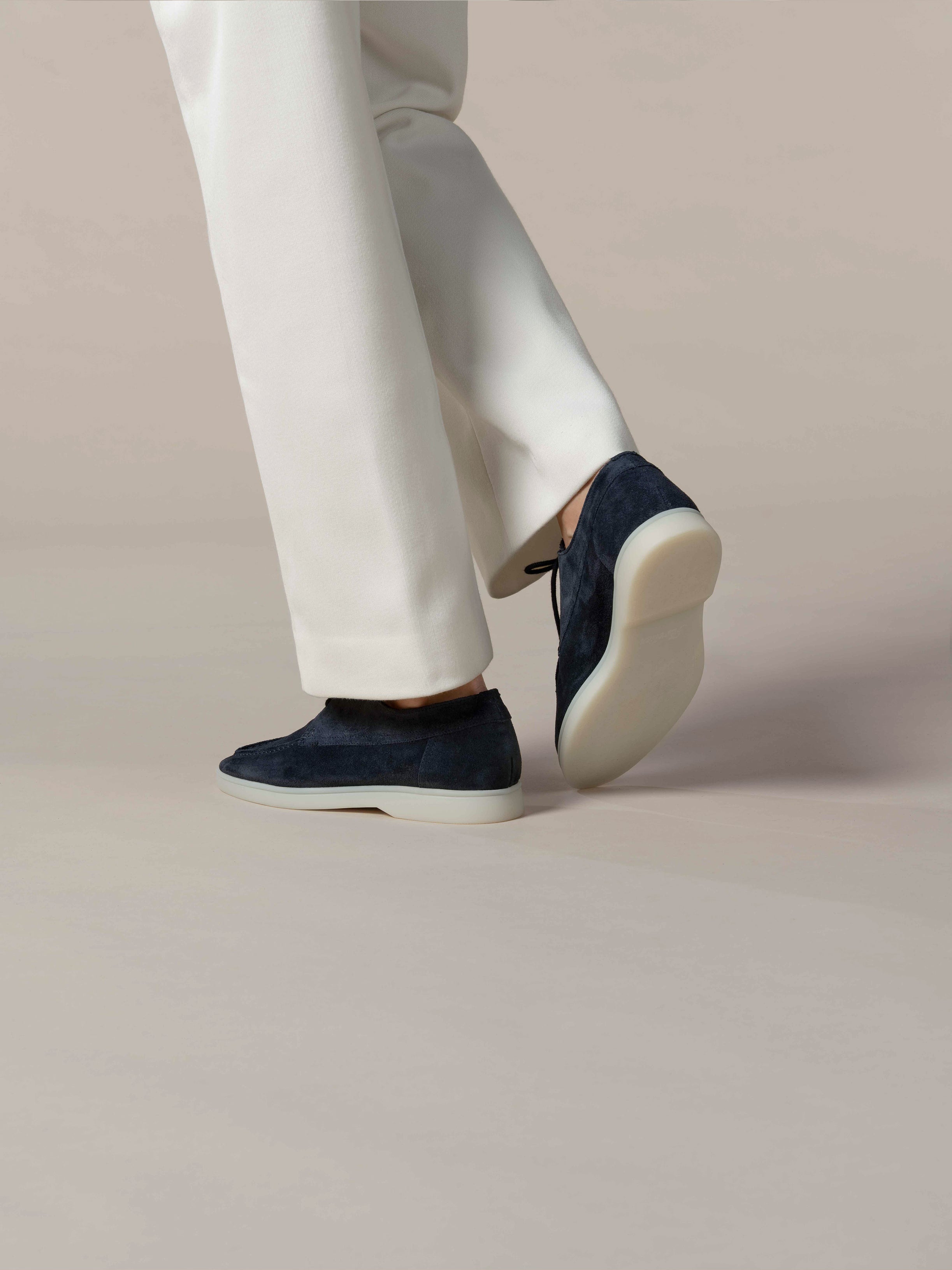 Lady Dark Navy Boat Loafers – Positano Life