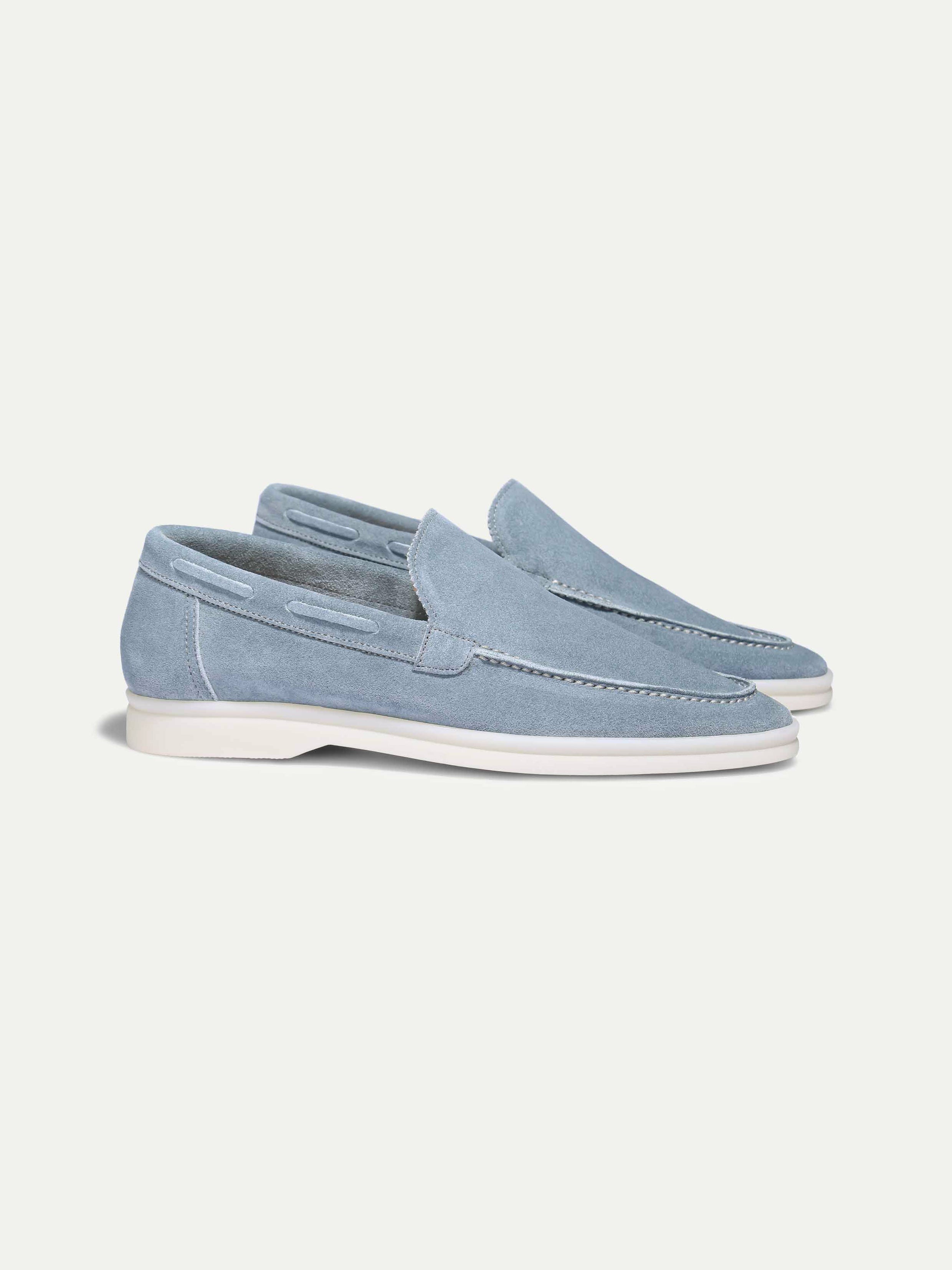 Lady Light Blue Yacht Loafers – Positano Life