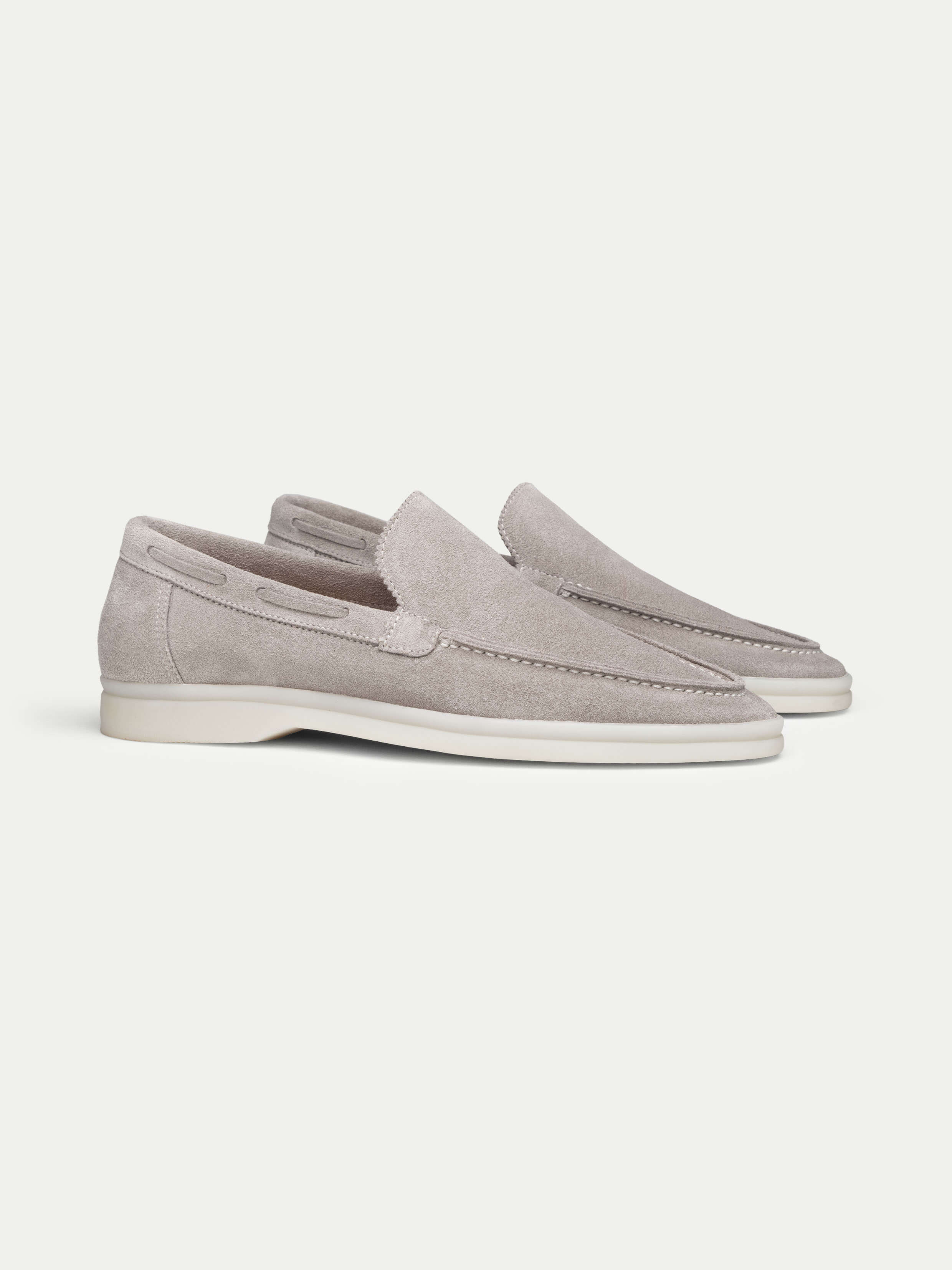 Lady Light Grey Yacht Loafers – Positano Life