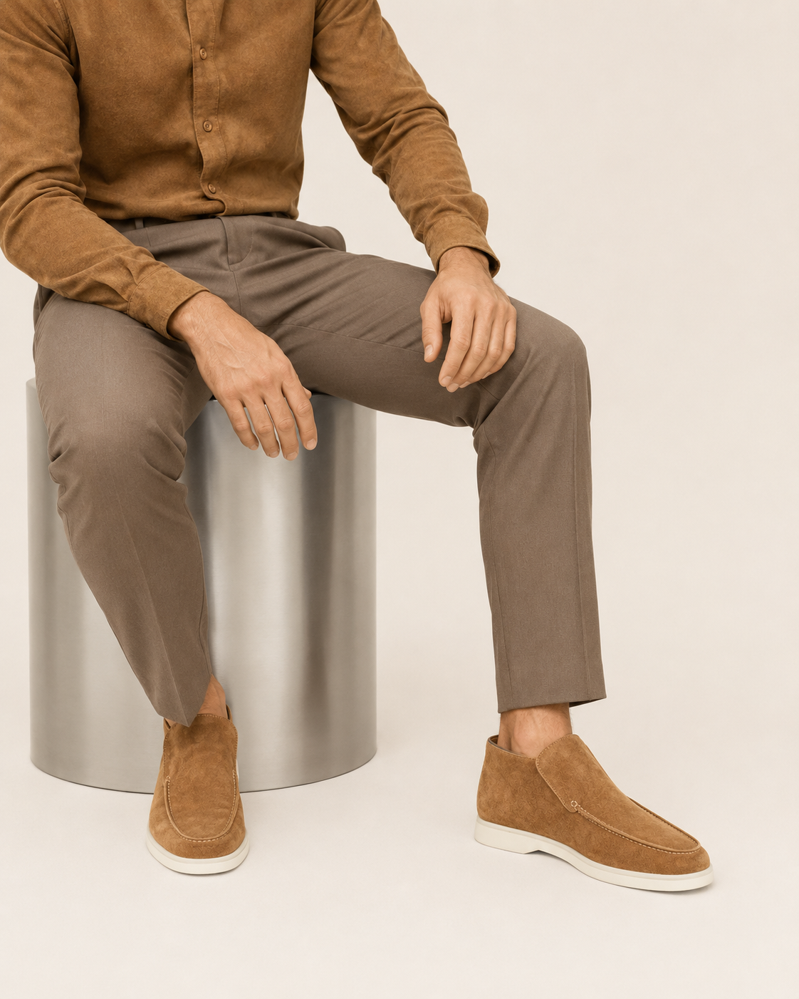 Moreno Suede City Loafer Camel – Positano Life