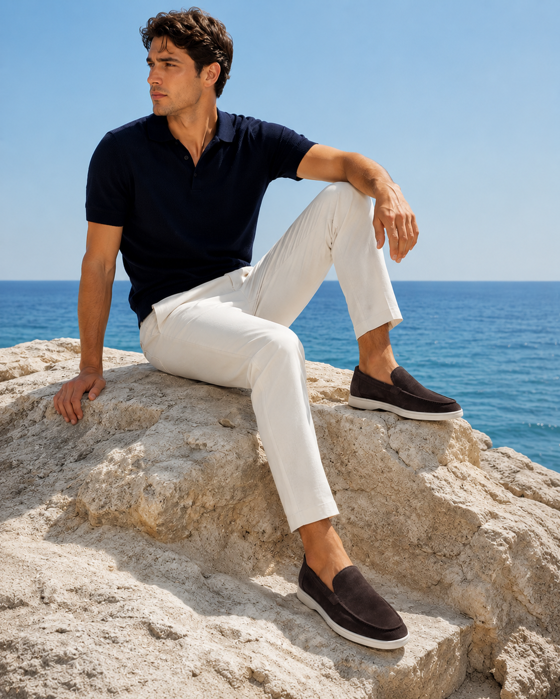 Moreno Suede Loafer Coffee – Positano Life