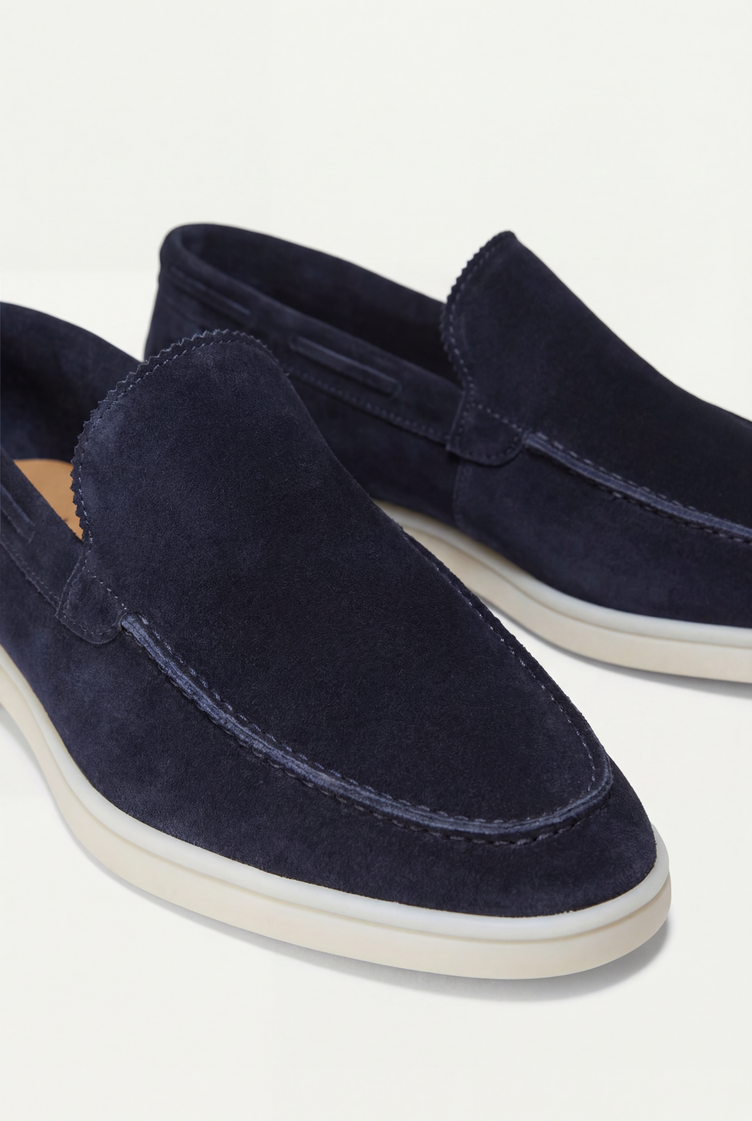 Moreno Classic Suede Loafer Navy – Positano Life