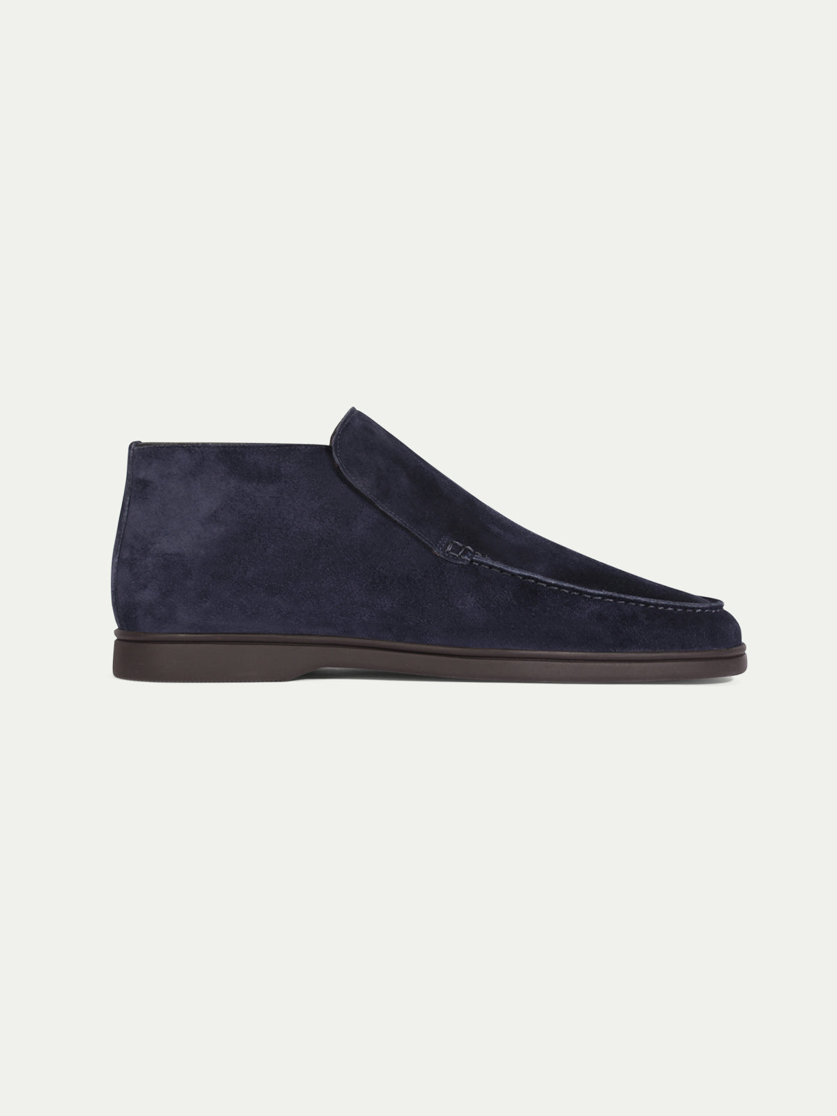Navy City Loafer with Lamb Shearling Footbed – Positano Life