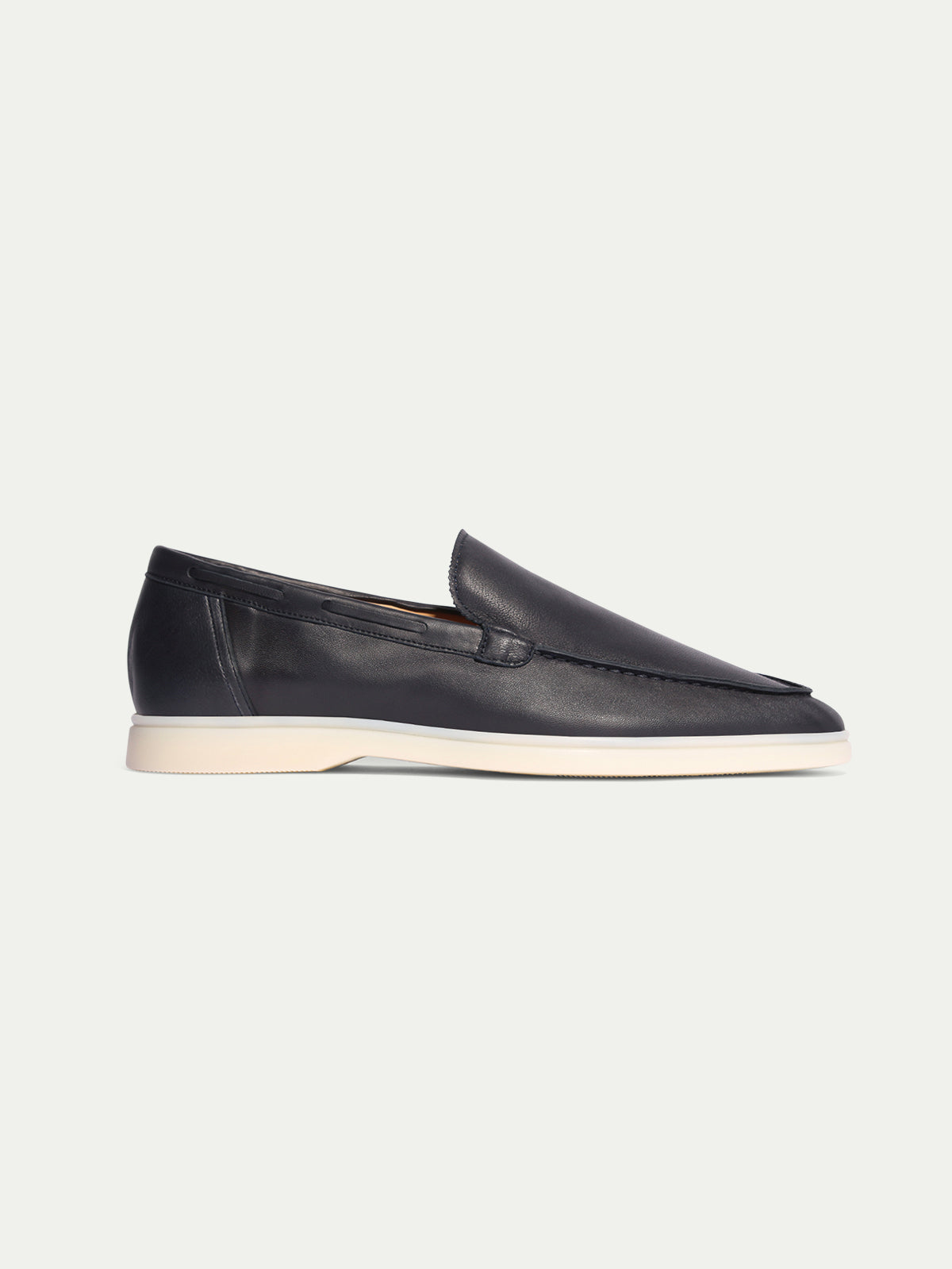 Navy Leather Yacht Loafers – Positano Life