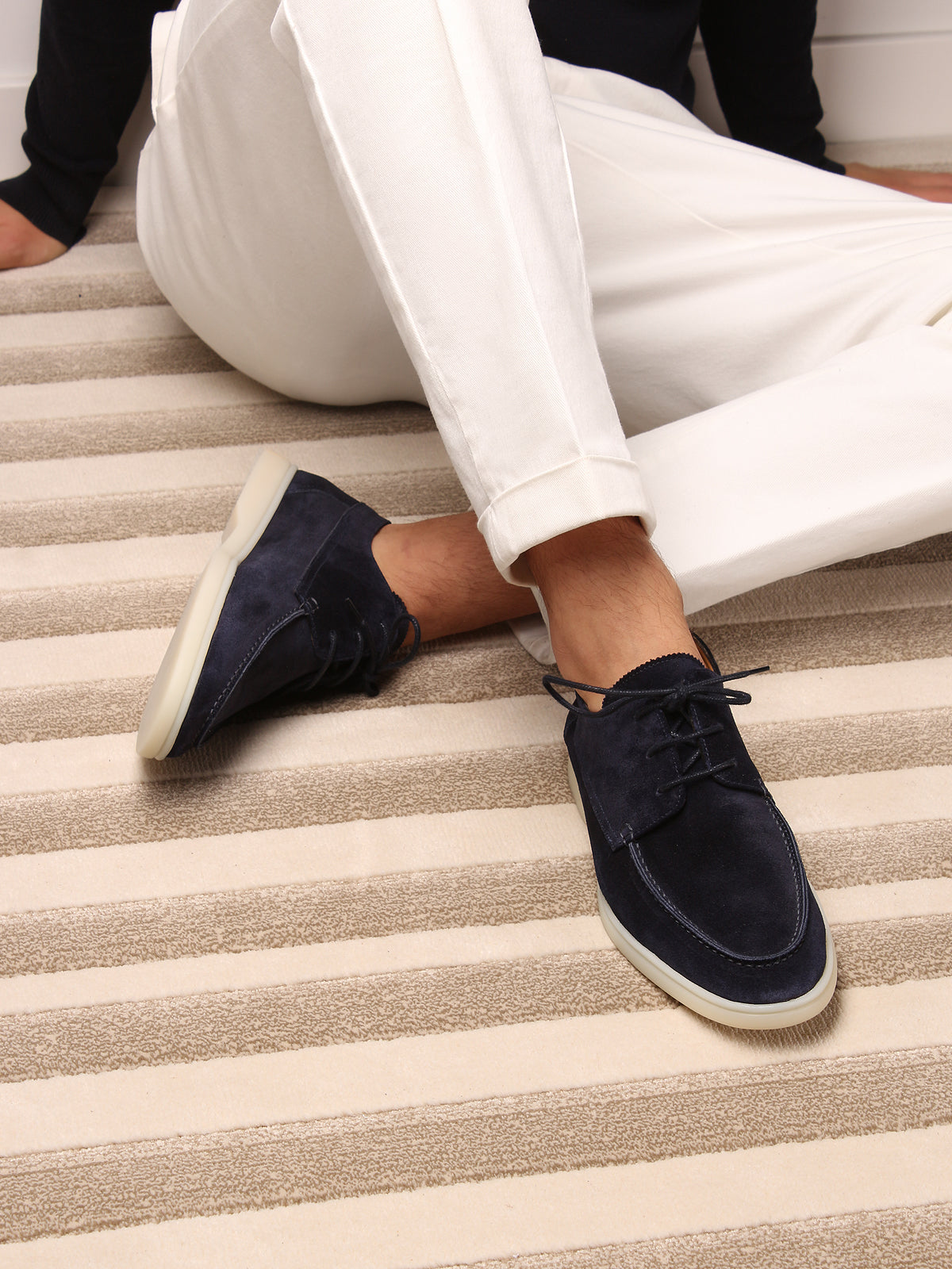 Navy Boat Loafers – Positano Life