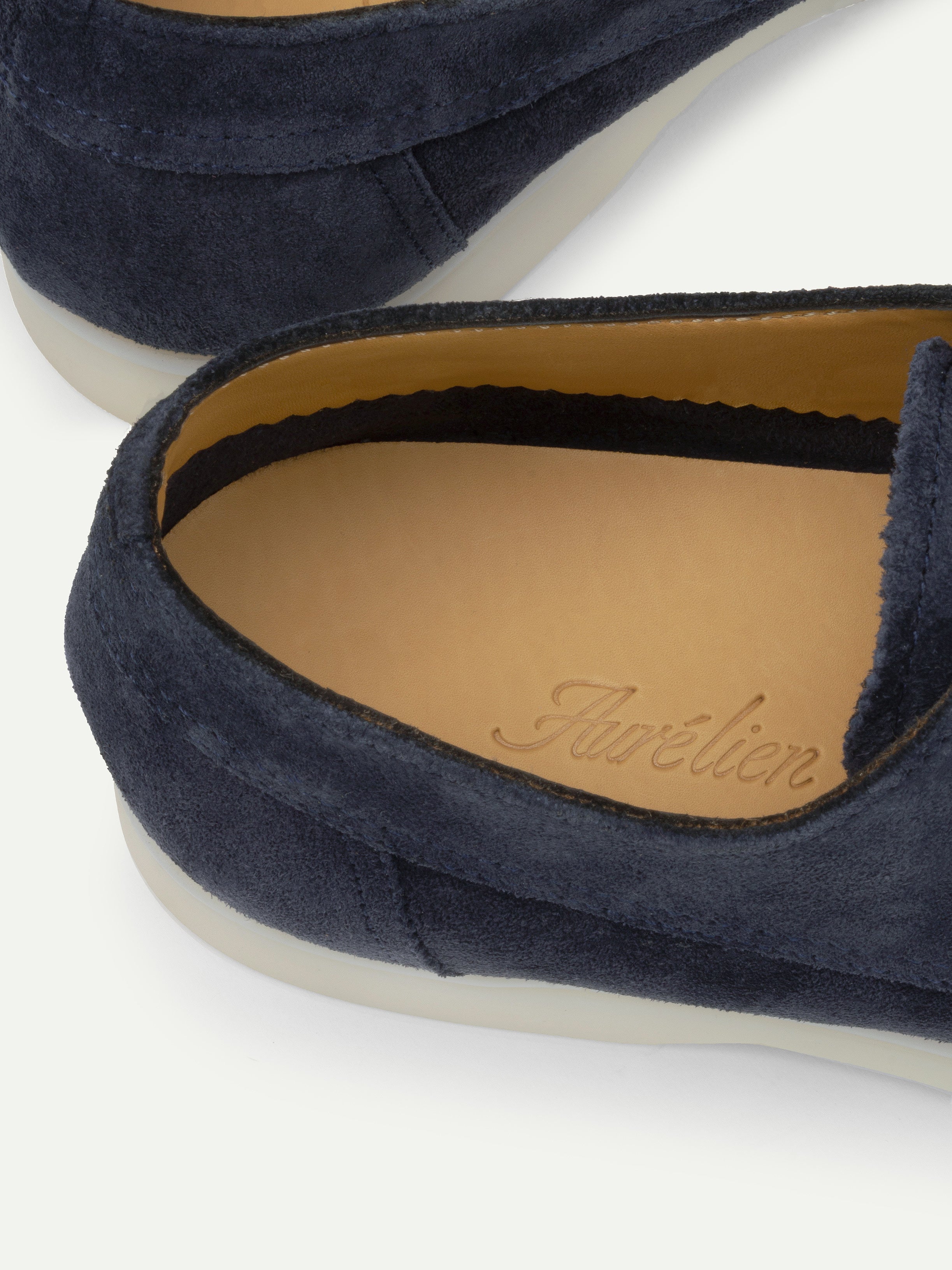 Lady Dark Navy Boat Loafers – Positano Life