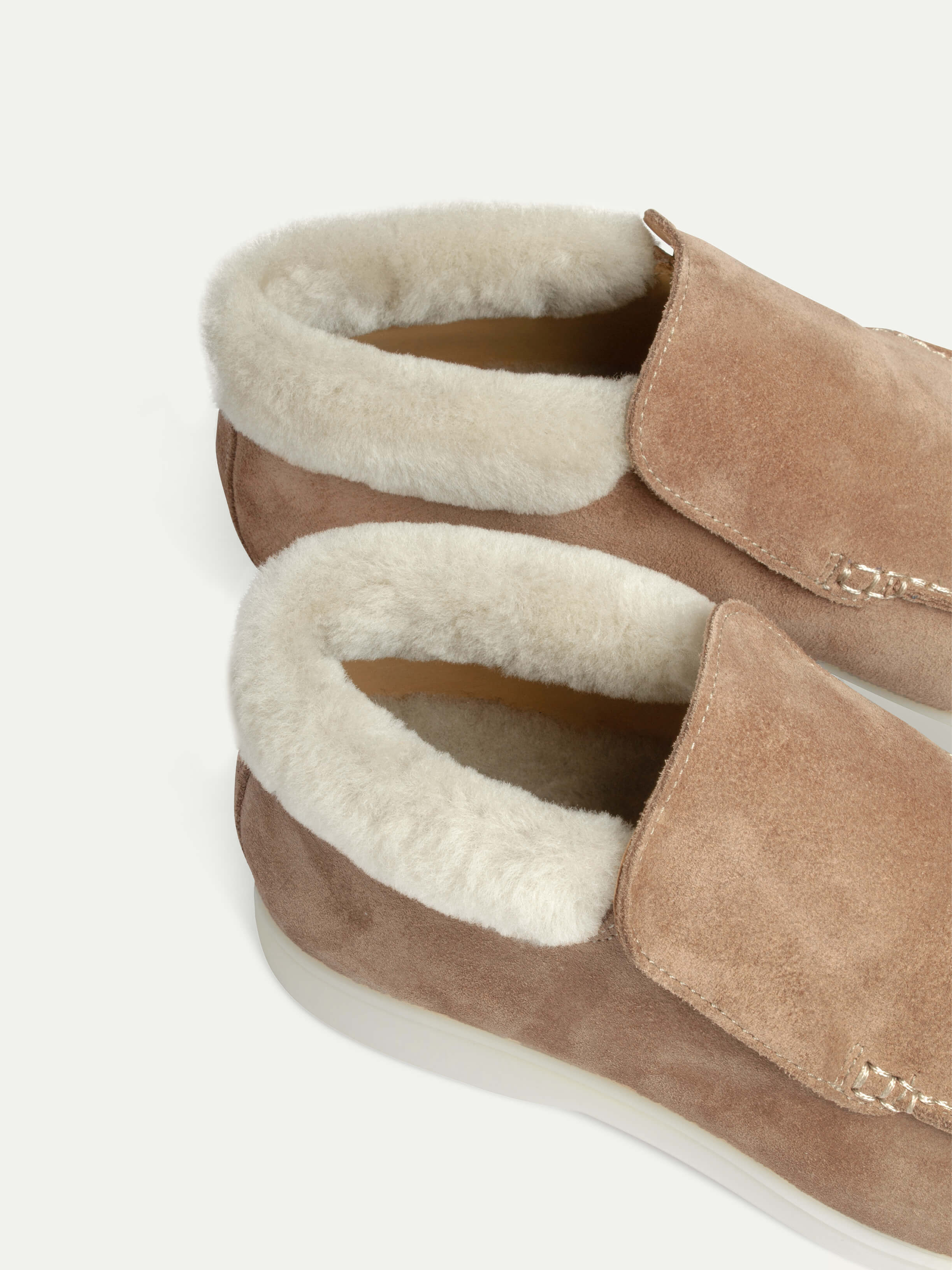 Lady Classic Beige City Loafer Fur – Positano Life