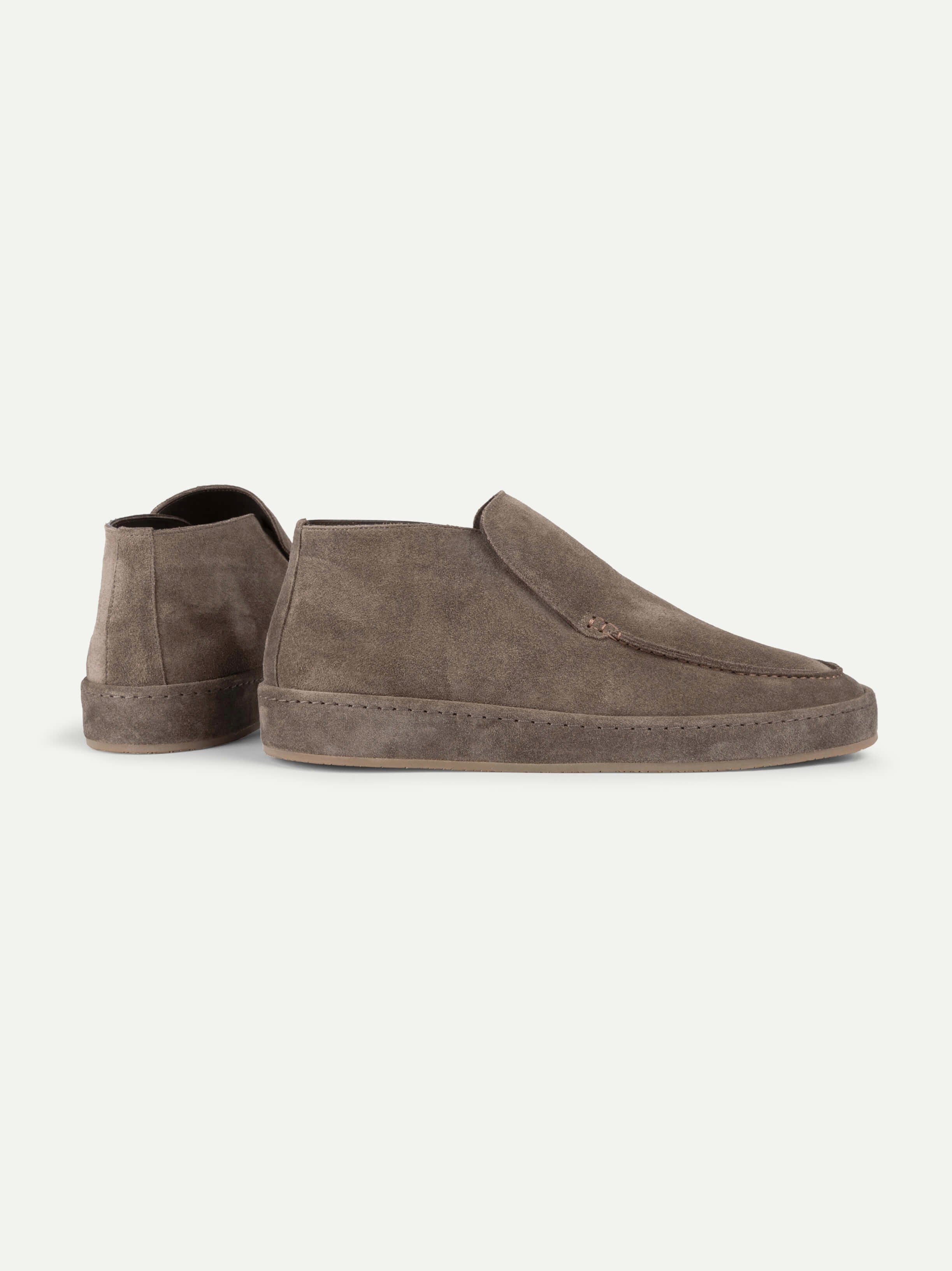Ash Grey Voyager City Loafer with Fur – Positano Life