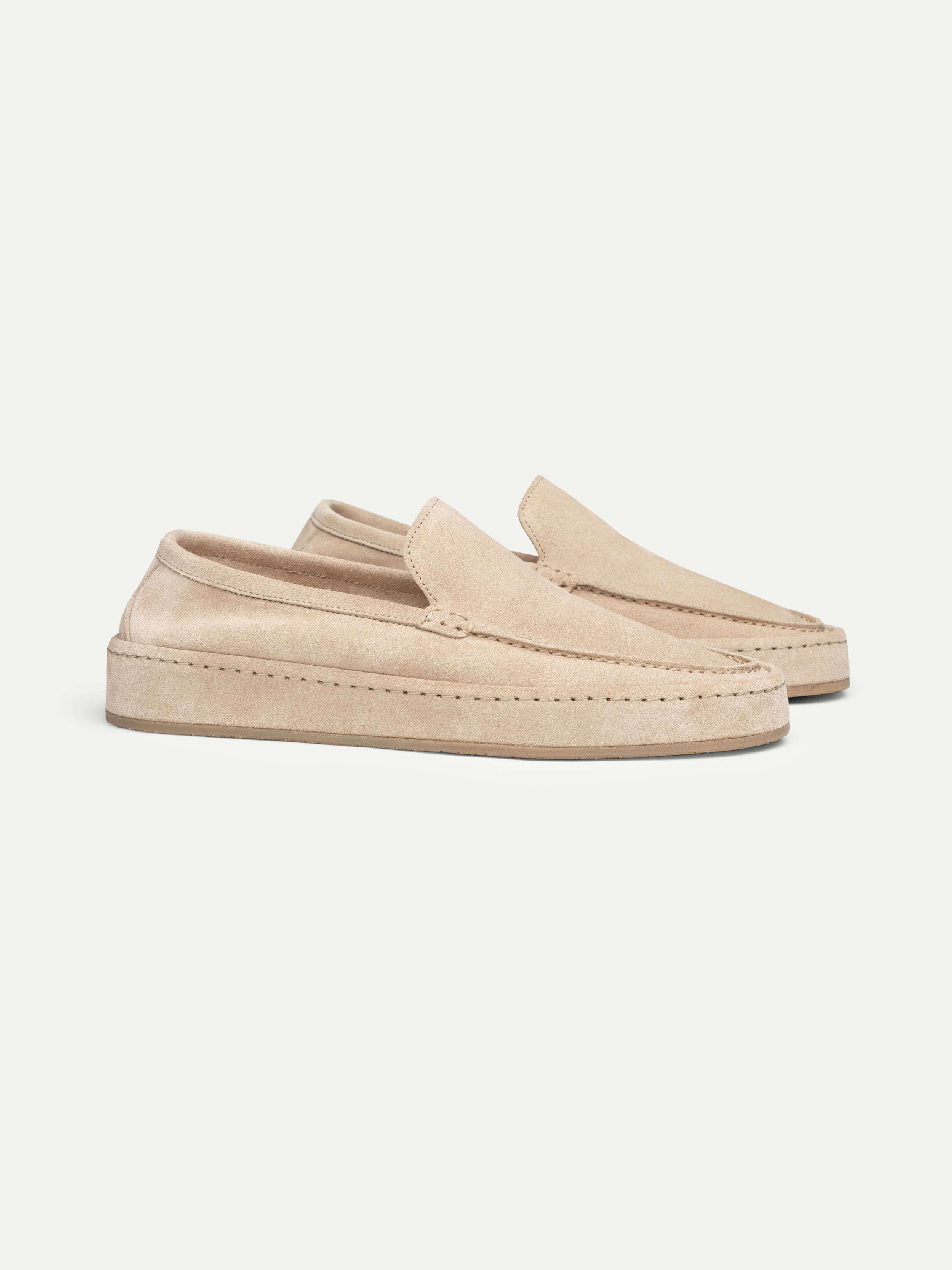 Lady Light Beige Voyager Loafer – Positano Life