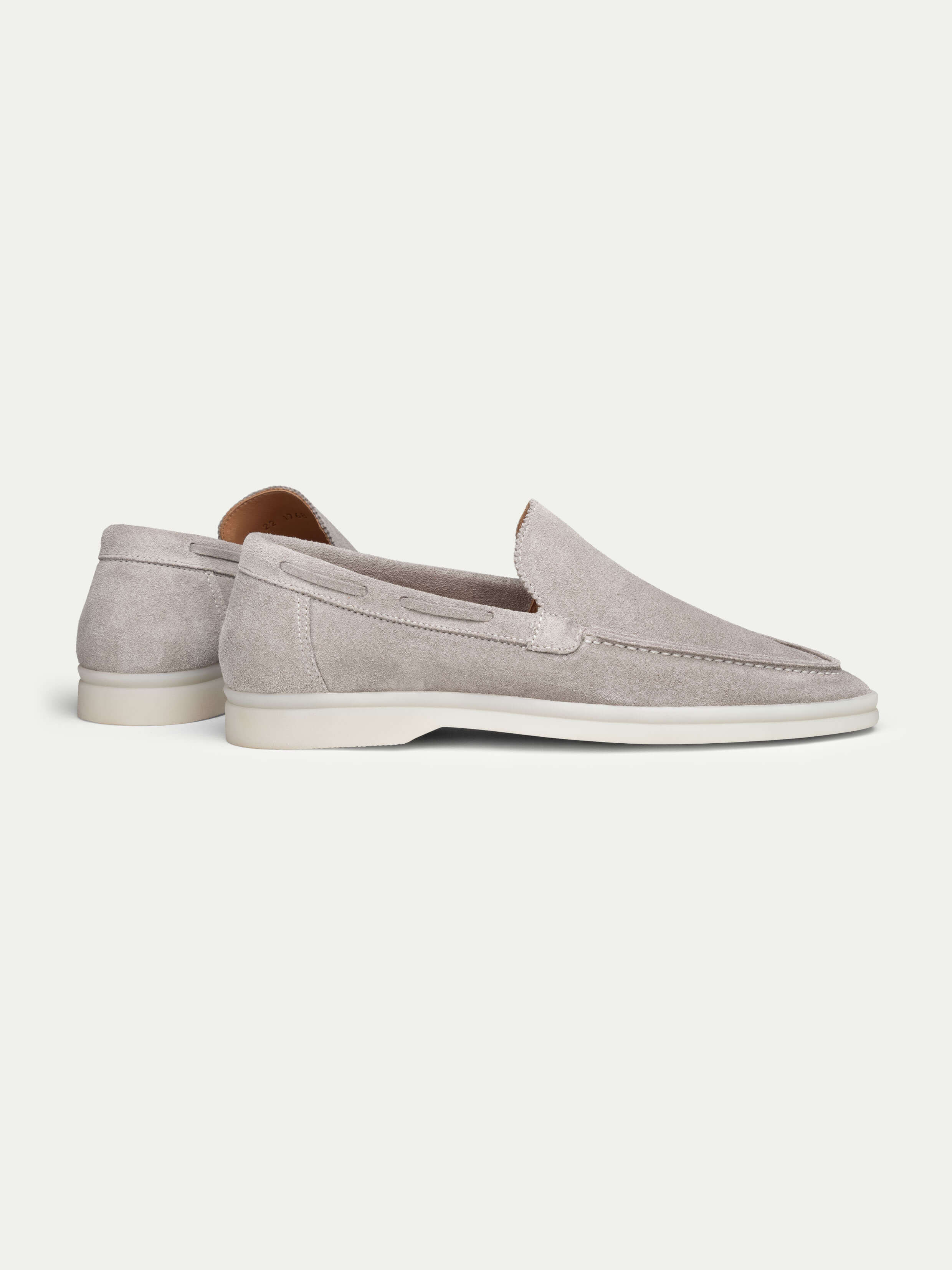 Lady Light Grey Yacht Loafers – Positano Life