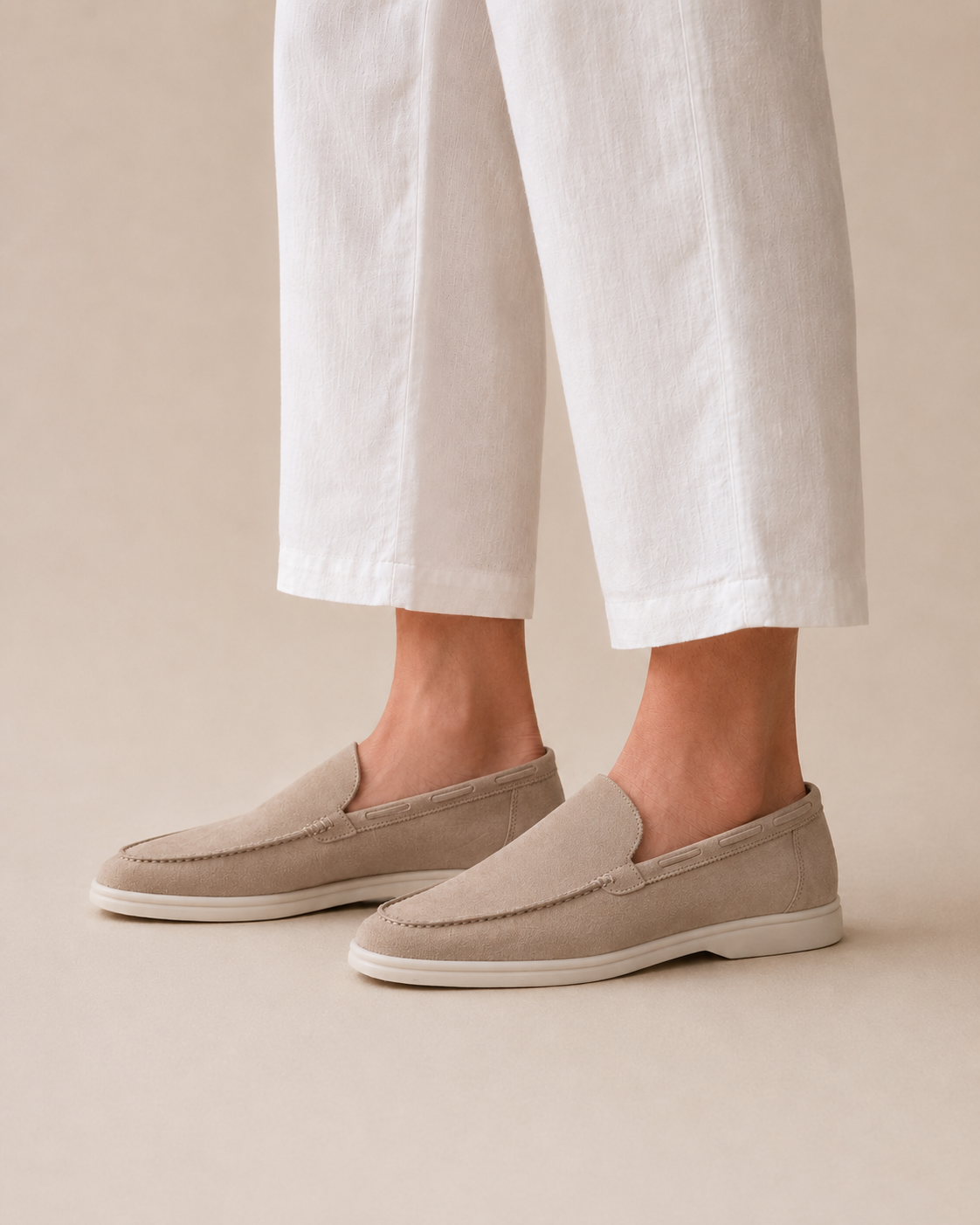 Lady Beige Yacht Loafer – Positano Life