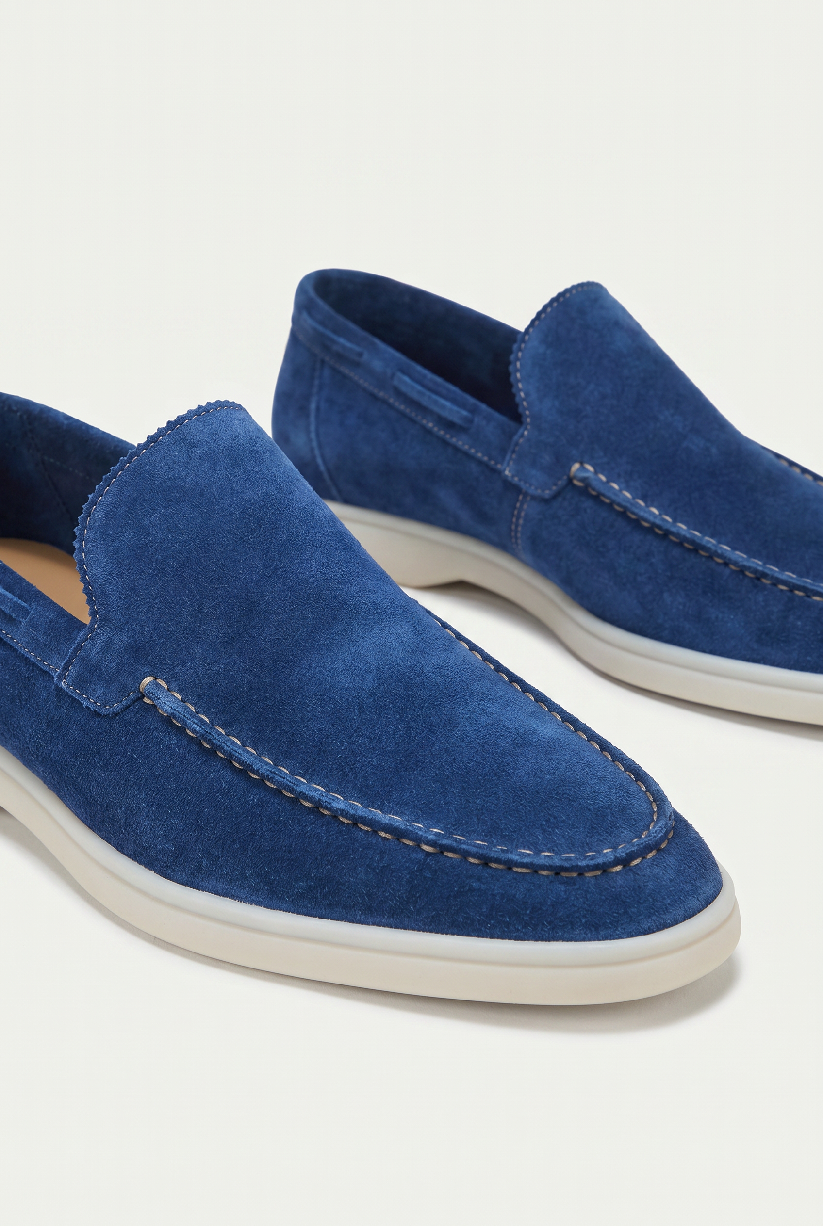 Moreno Classic Suede Loafer Royal Blue – Positano Life