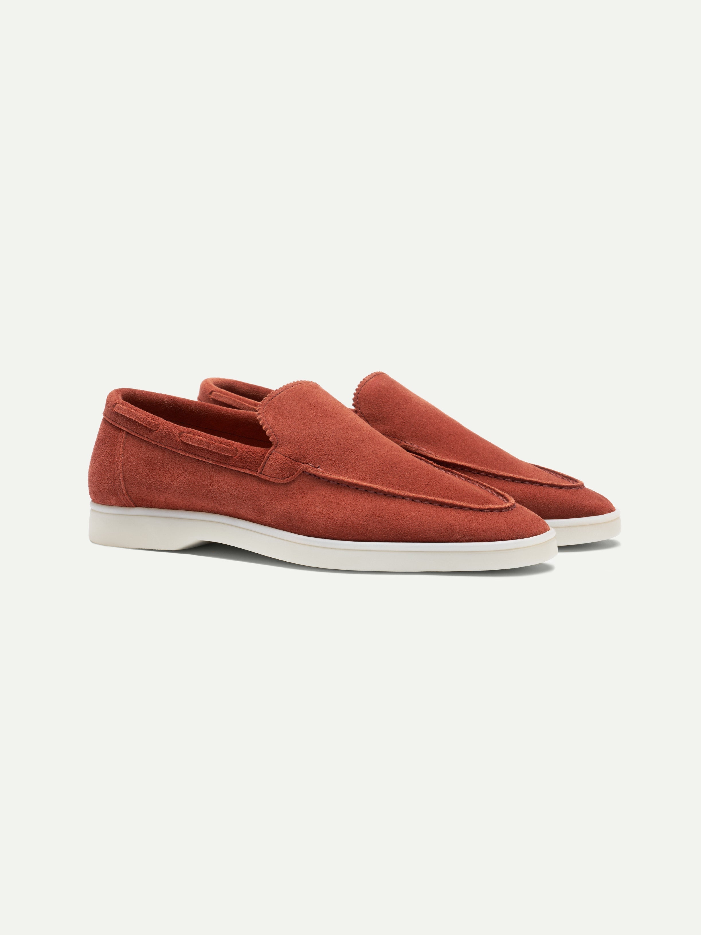 Lady Dusty Orange Yacht Loafers – Positano Life