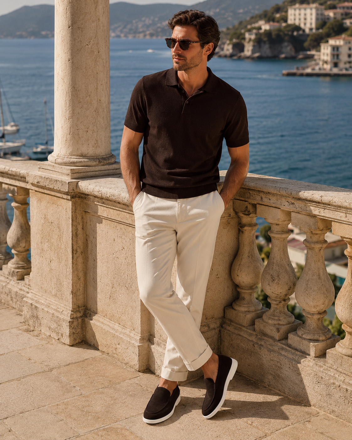 Dark Brown Cowhide Slip-On Loafers – Positano Life
