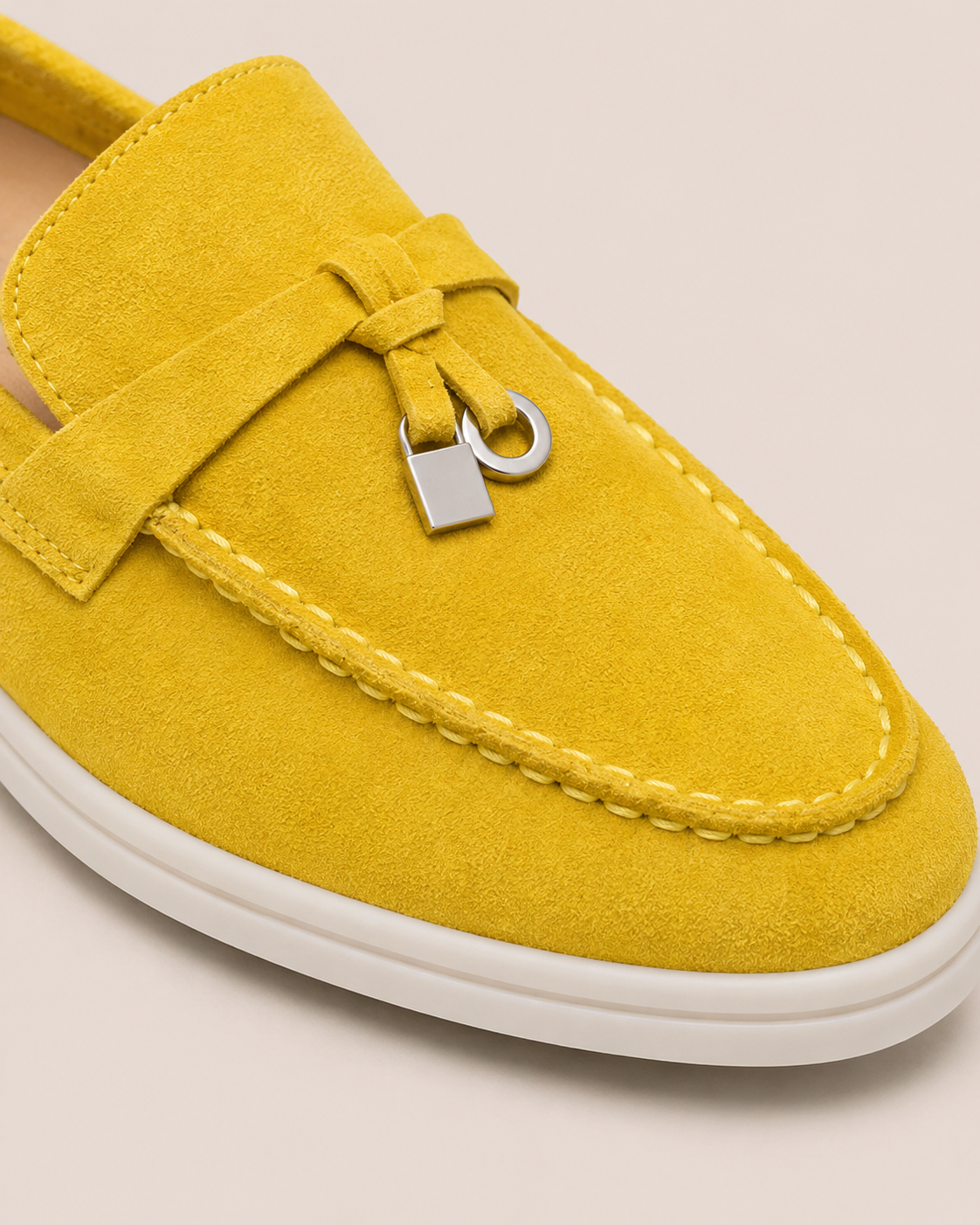Lady Goose Yellow Buckle Loafer – Positano Life